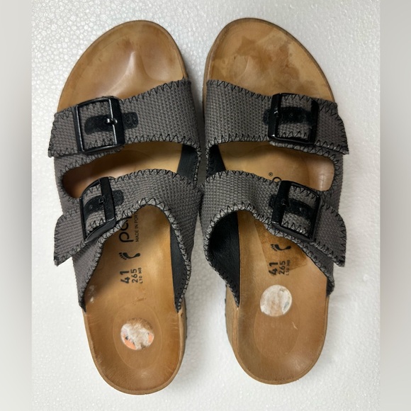 Papillio Gray Textured Sandals - Picture 2 of 8